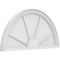 Ekena Millwork Half Round 4 Spoke Architectural Grade PVC Pediment, 34"W x 17"H x 2"P PEDPS034X170HRO04 - alternate 1